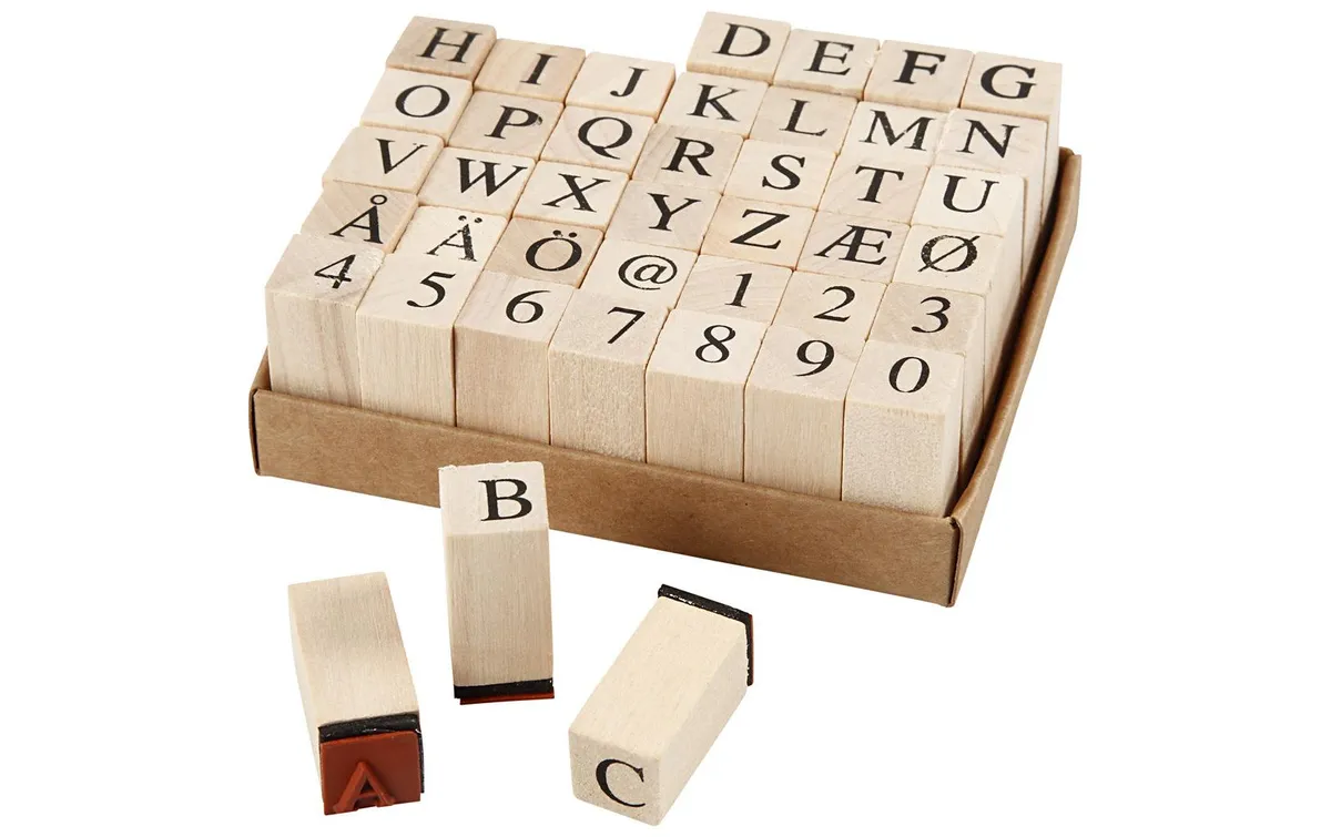 Creativ Company Stempelset Buchstaben/Zahlen 42-teilig Creativ Company Stempelset Buchstaben/Zahlen 42-teilig