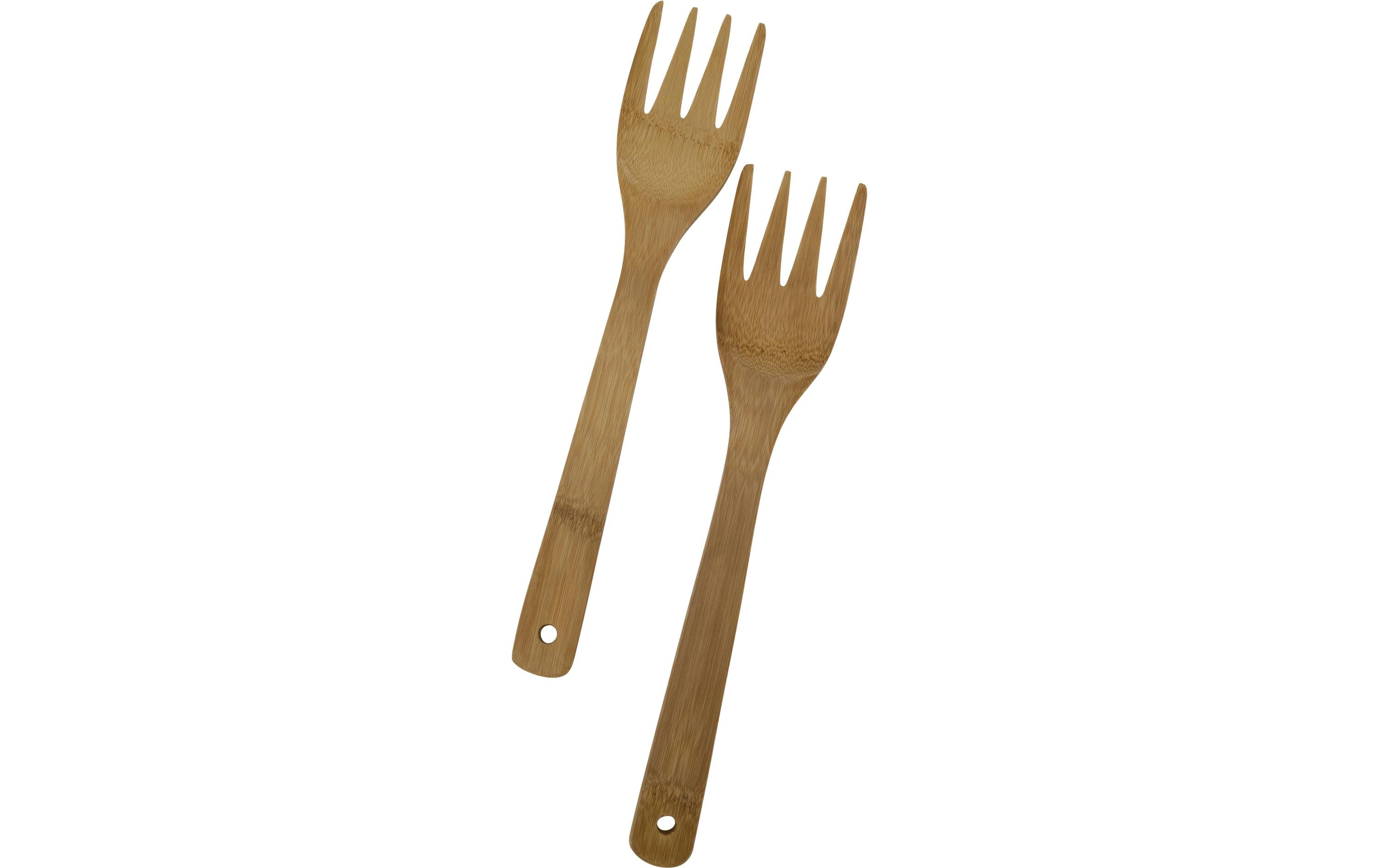 Stronghold Kochgabeln Bambus 2 Stück, Braun