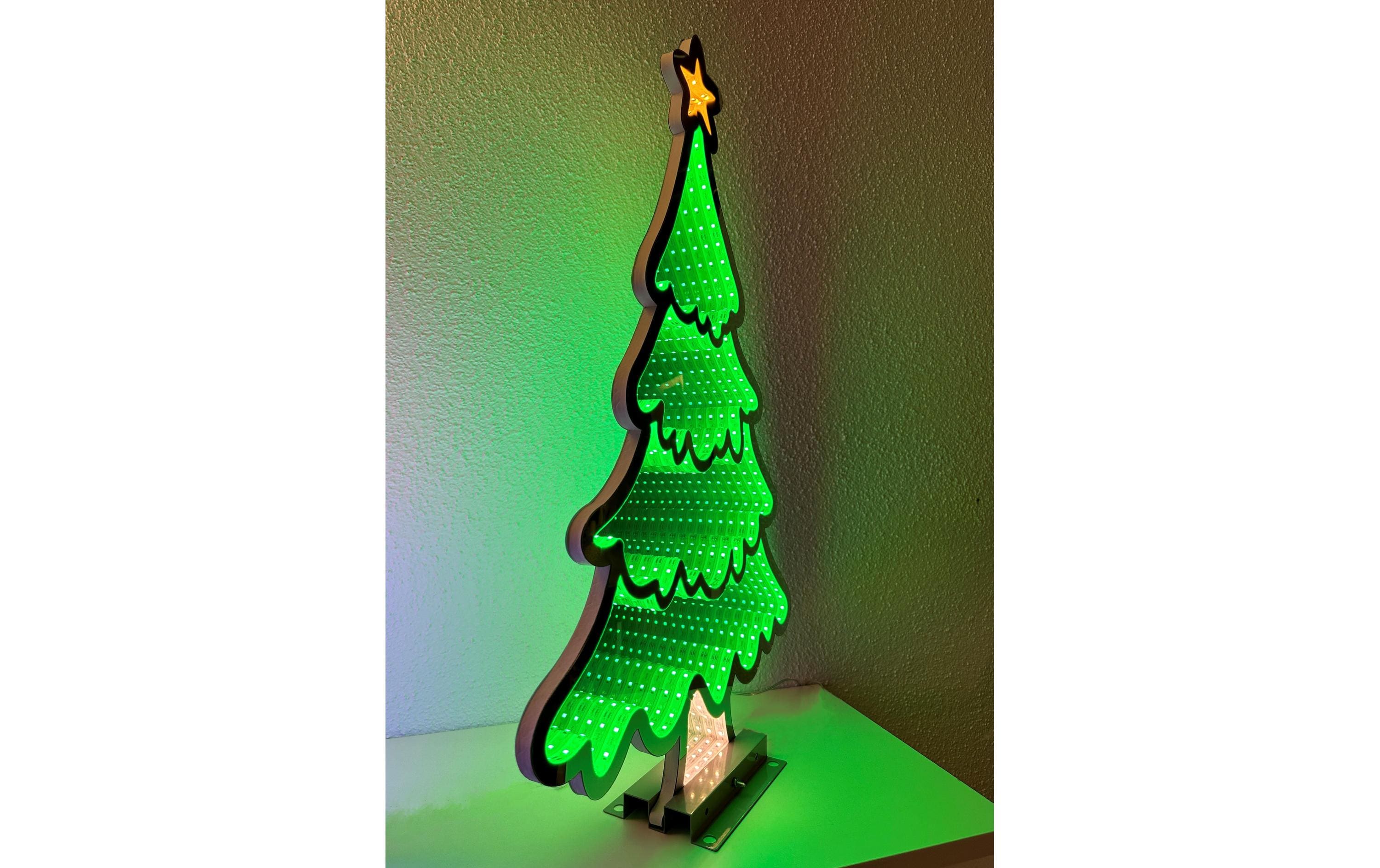 Dameco LED-Figur Infinity Tannenbaum, 237 LEDs, 60 cm, Grün