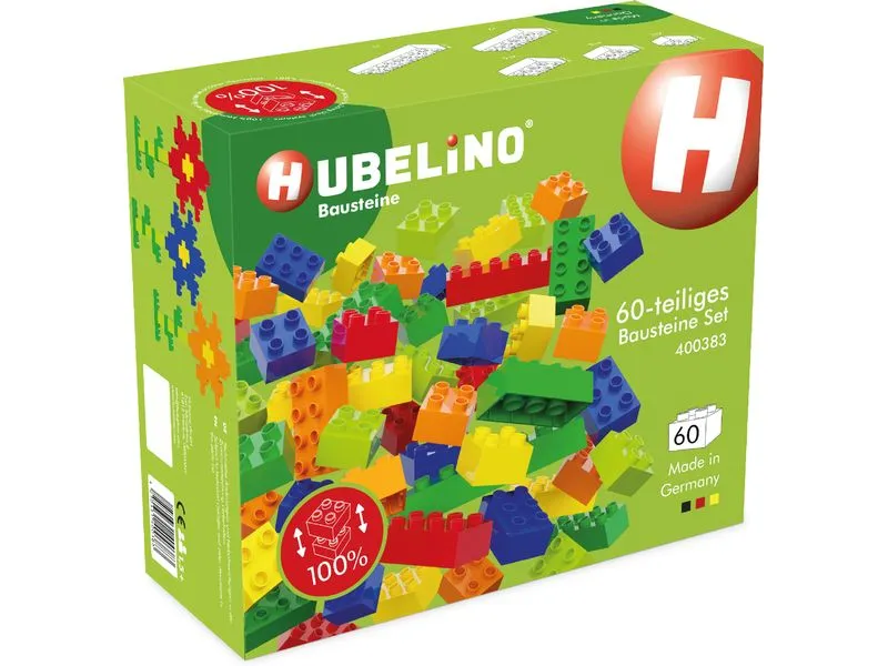 Hubelino Kugelbahn Zubehör Bausteine Set 60 Teile
