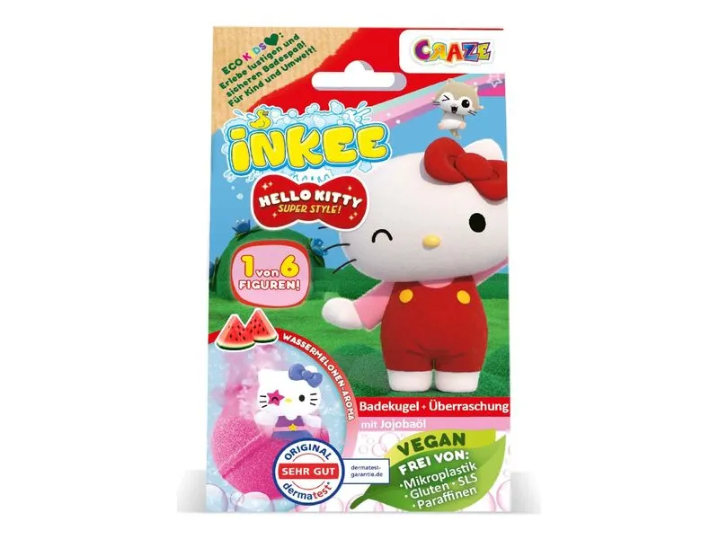Craze Inkee Überraschungsbadekugel Hello Kitty 1 Stück, assortiert Craze Inkee Überraschungsbadekugel Hello Kitty 1 Stück, assortiert