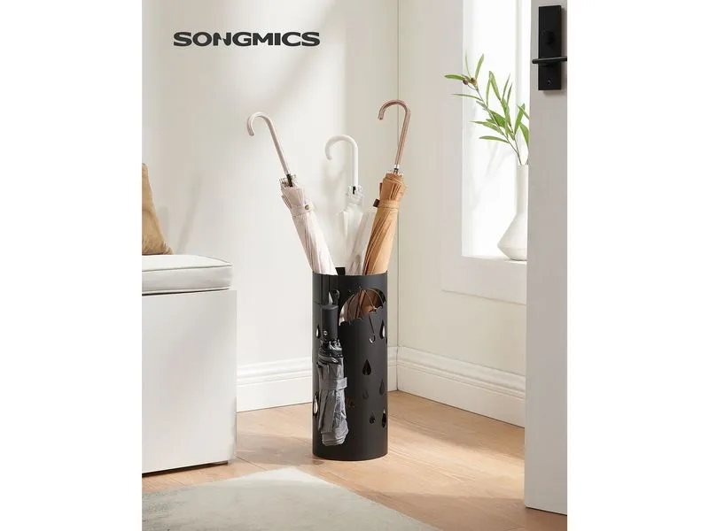Songmics Schirmständer Schwarz