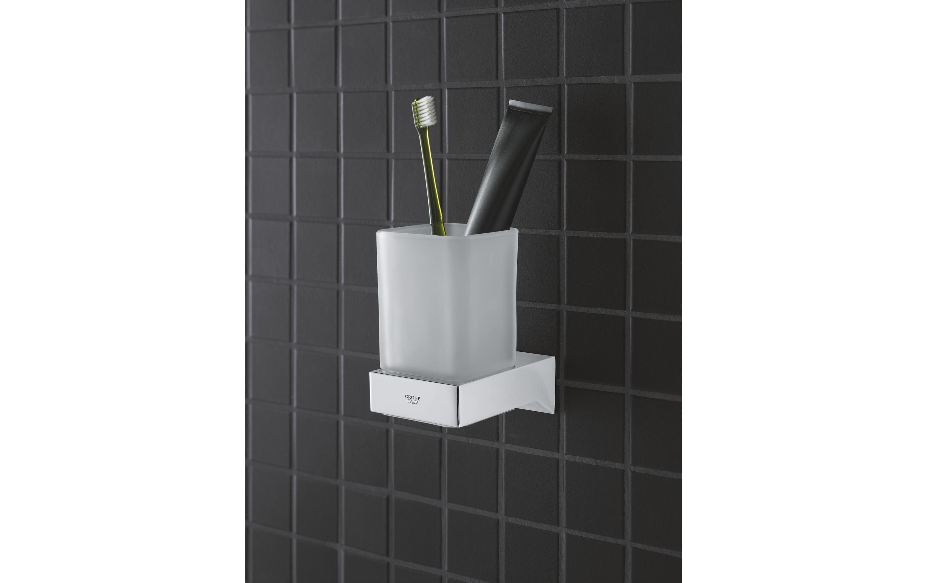 GROHE Zahnputzbecher Selection Cube Weiss matt GROHE Zahnputzbecher Selection Cube Weiss matt