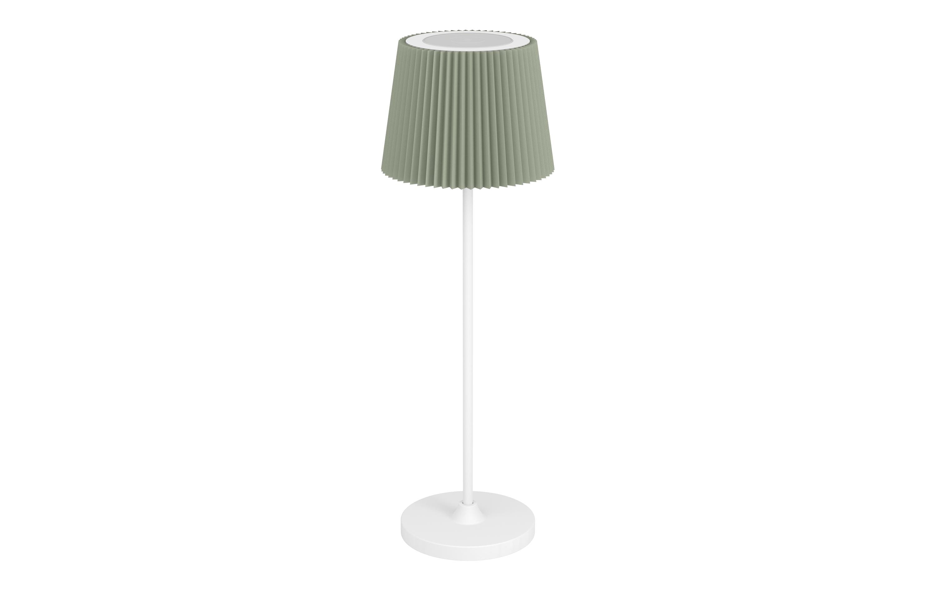 EGLO Leuchten Tischleuchte Leonero Akku H:370 LED-CCT Touch Grün/Weiss