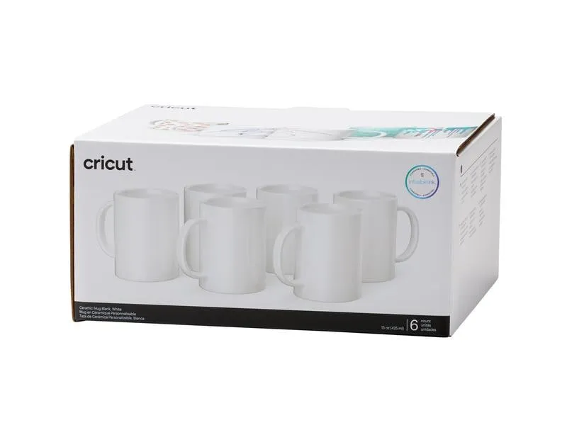 Cricut Tasse Infusible Ink / Mug Press 440 ml, 6 Stück Cricut Tasse Infusible Ink / Mug Press 440 ml, 6 Stück