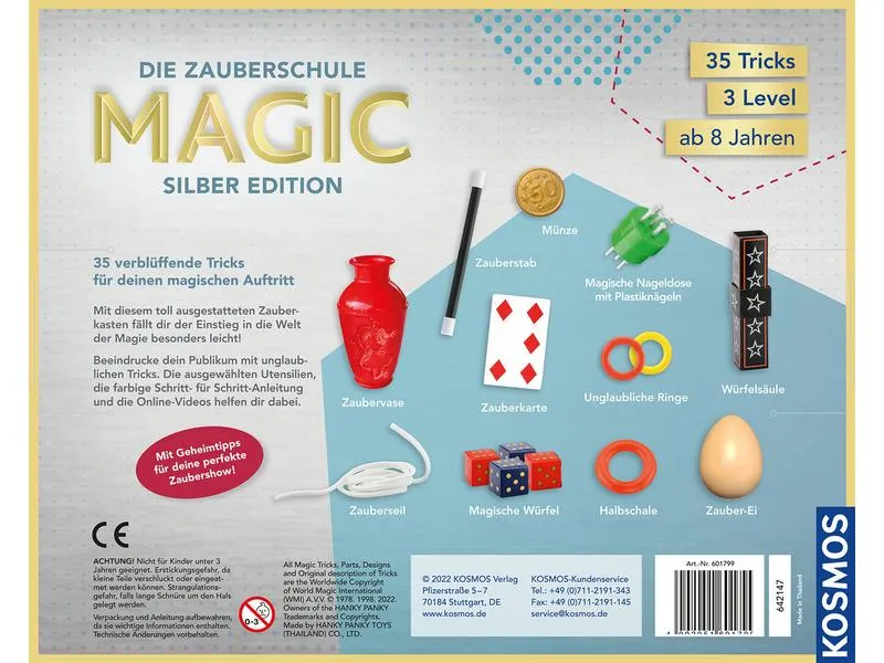 Kosmos Zauberkasten Die Zauberschule Magic – Silber Edition