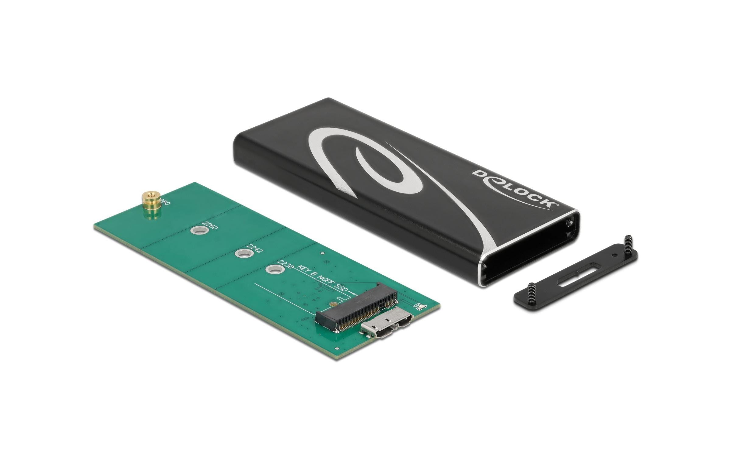 Delock Externes Gehäuse SuperSpeed USB 3.2 Gen 2 - SATA SSD M.2 Delock Externes Gehäuse SuperSpeed USB 3.2 Gen 2 - SATA SSD M.2