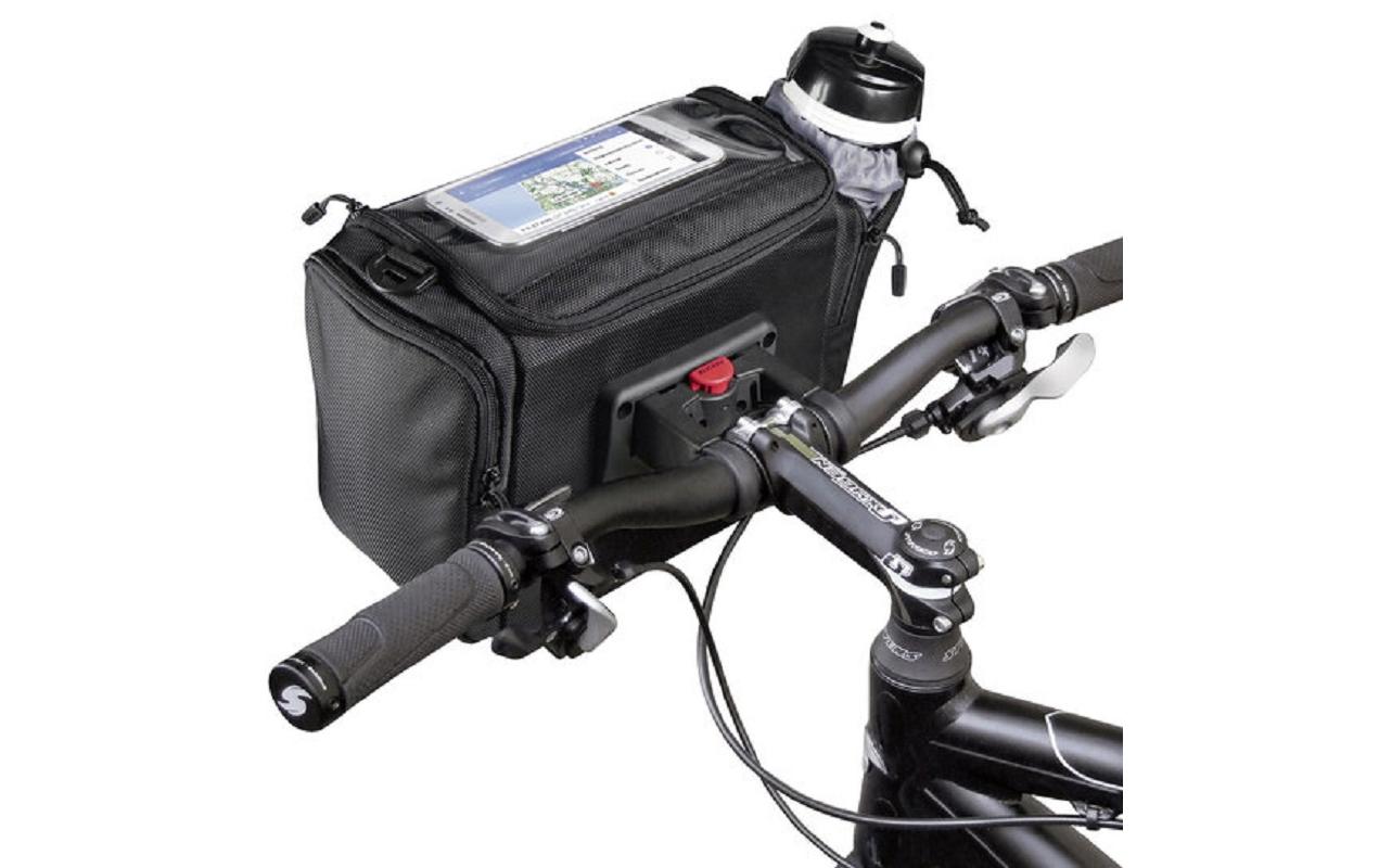 Klick-Fix Lenkertasche Aventour Sport mit Adapterplatte, Schwarz