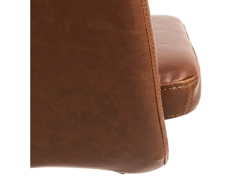 AC Design Bürostuhl Nora, mit Polsterrücken und Armlehnen, Cognac AC Design Bürostuhl Nora, mit Polsterrücken und Armlehnen, Cognac