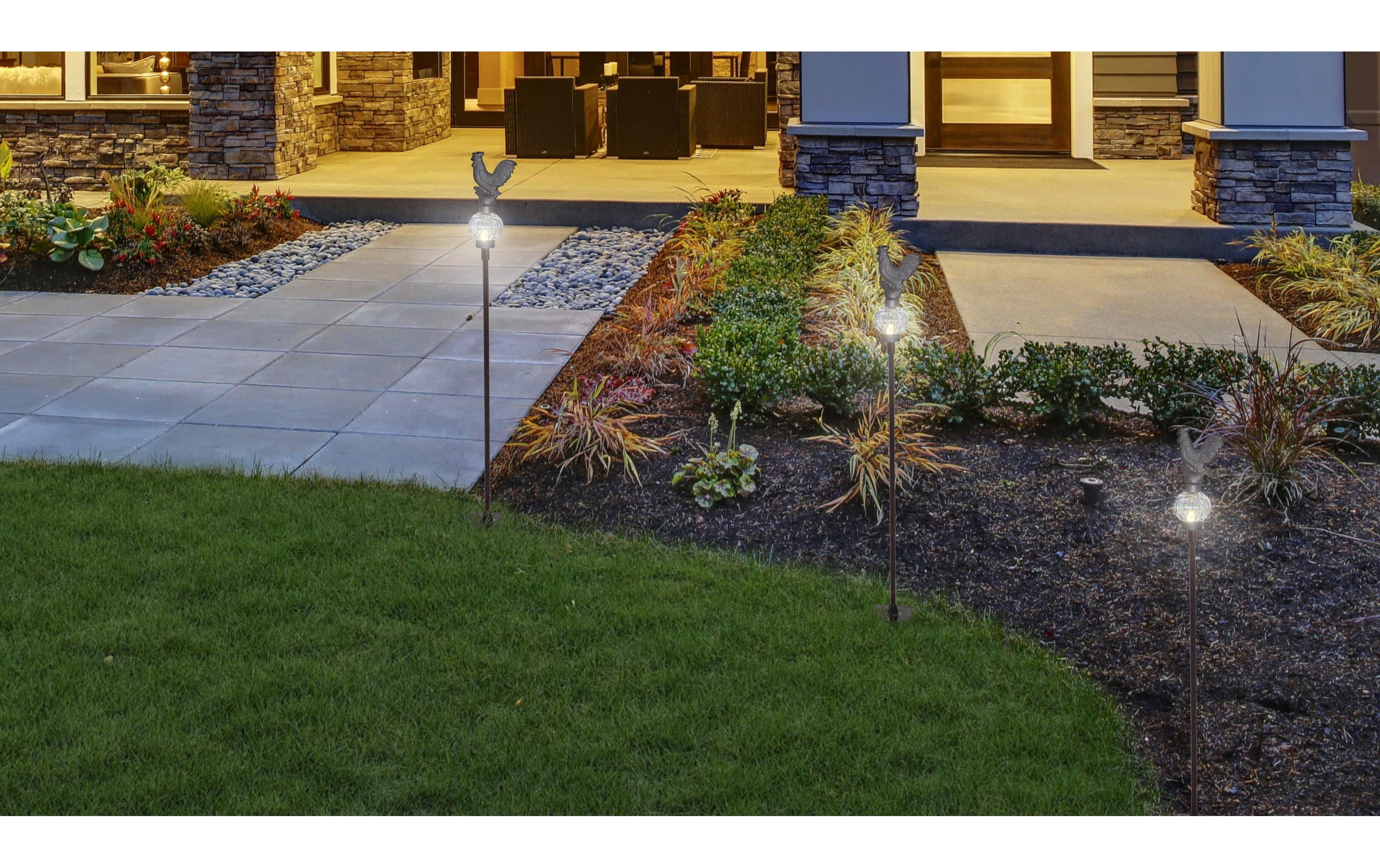 Näve Gartenlicht Solar Antik Hahn, Schwarz Näve Gartenlicht Solar Antik Hahn, Schwarz