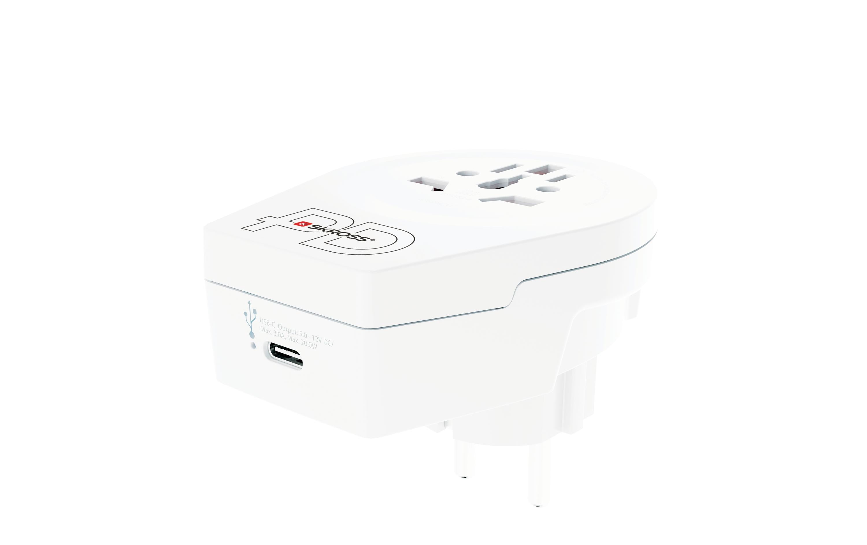 SKROSS Reiseadapter Country World / Europe, USB