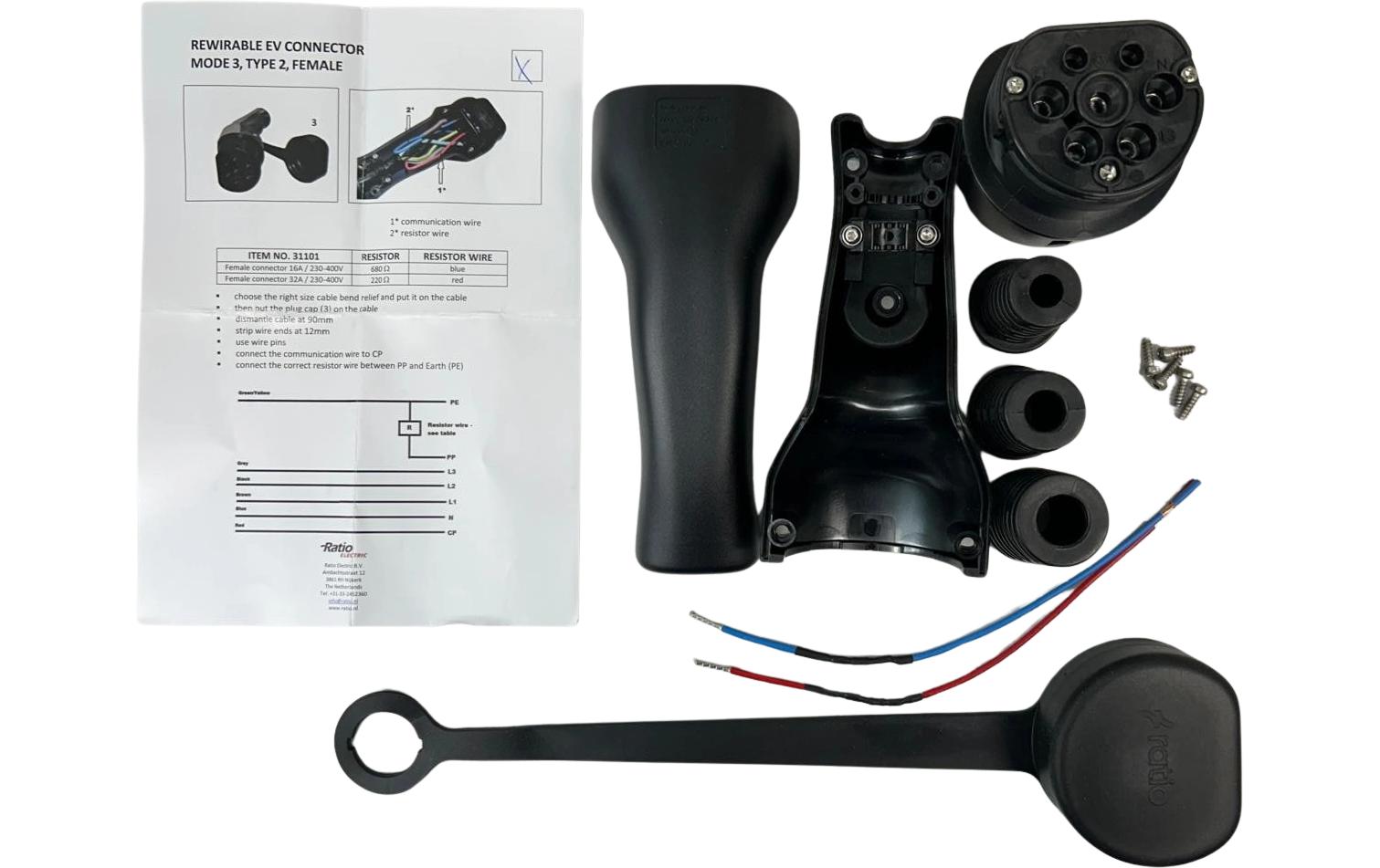 Elektroscout Typ 2 Kupplung 16A/32A