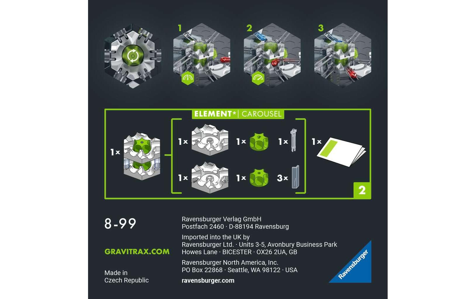 Ravensburger Kugelbahn Zubehör GraviTrax Pro Element Carousel