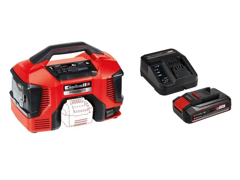 Einhell Akku-Kompressor Hybrid Pressito Kit