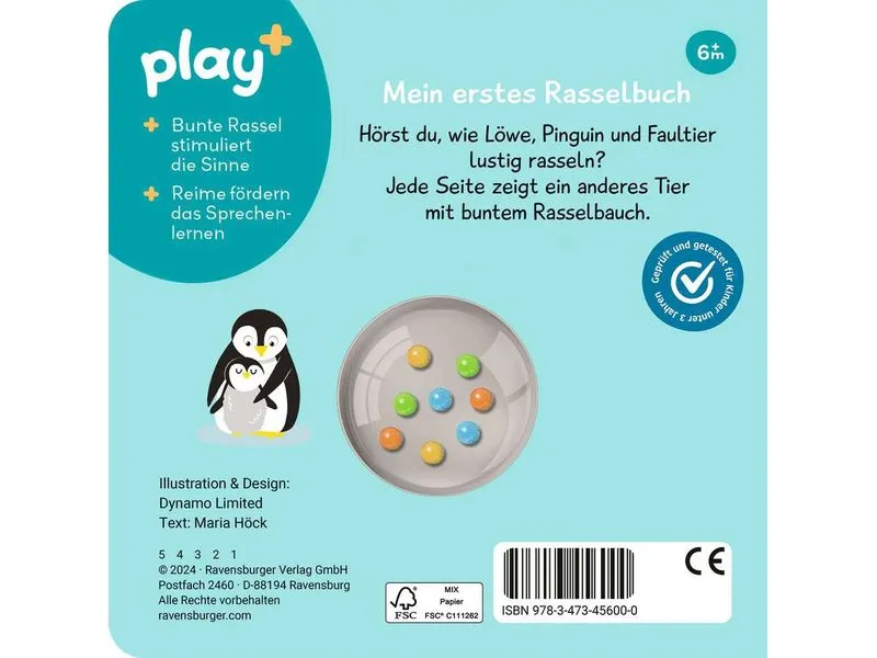 play+ Bilderbuch schütteln, rasseln, spielen: Erste Tiere