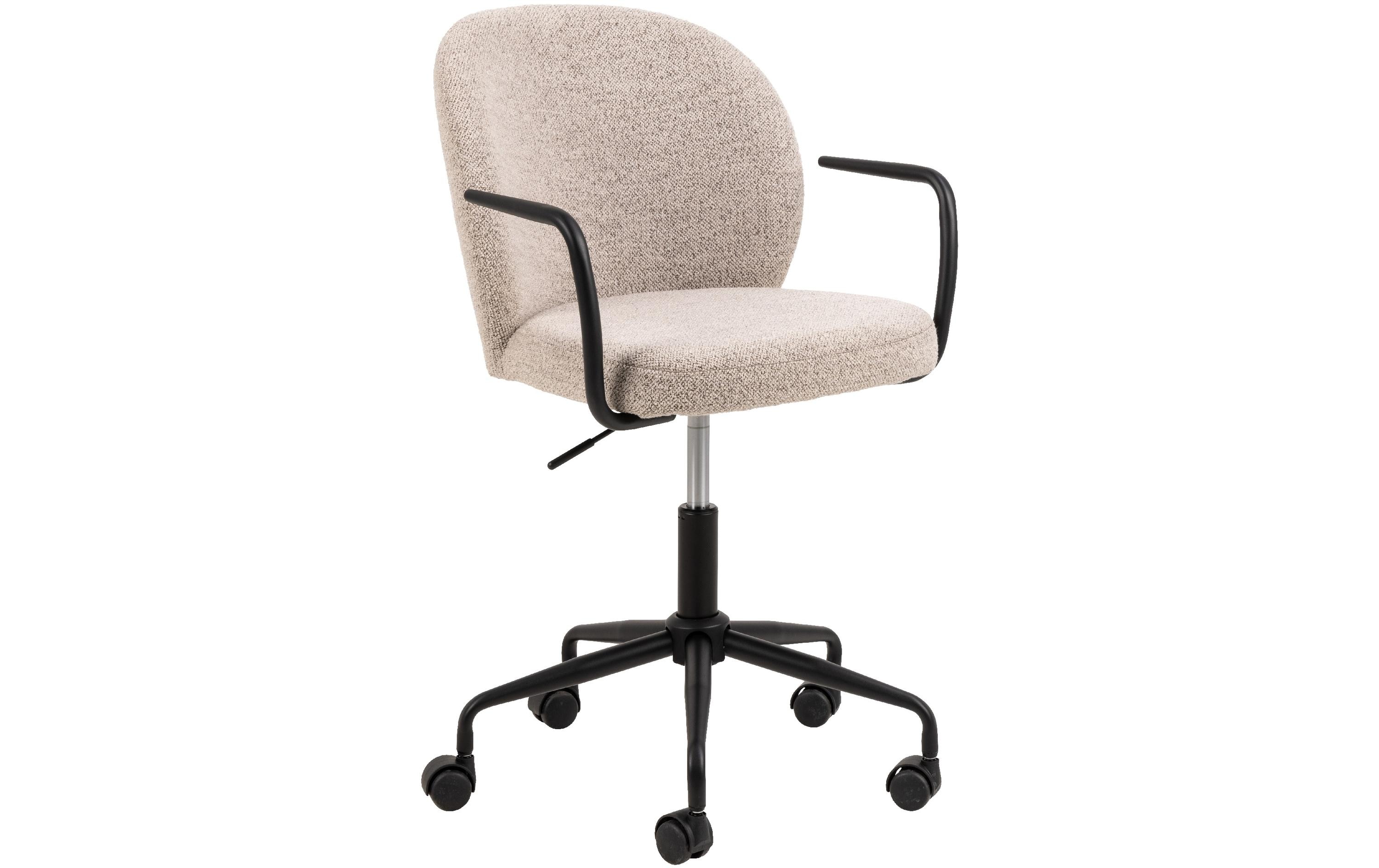 AC Design Bürostuhl Patricia, mit Polsterrücken und Armlehnen, Beige