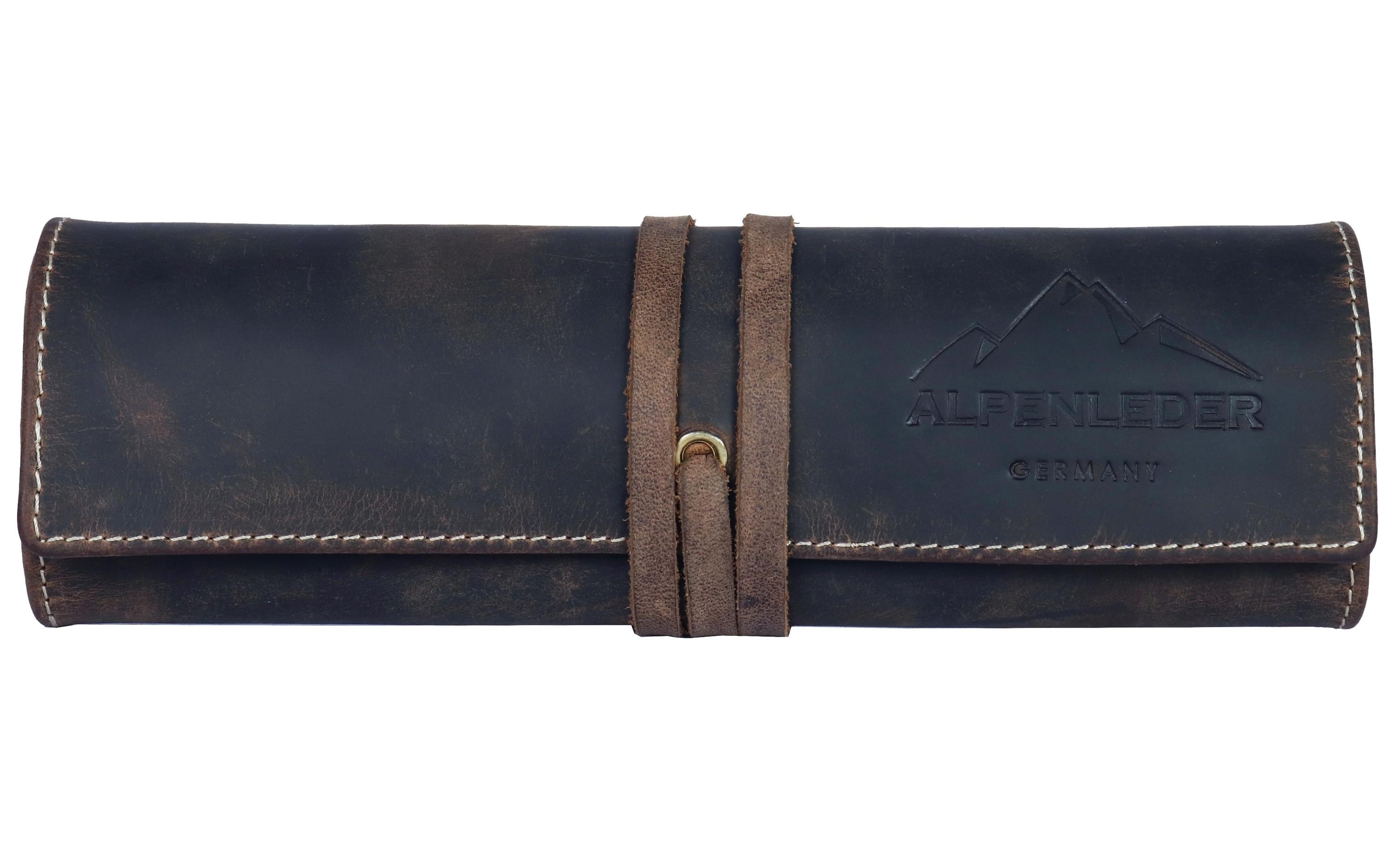 Alpenleder Etui Gfrett Dunkelbraun Alpenleder Etui Gfrett Dunkelbraun
