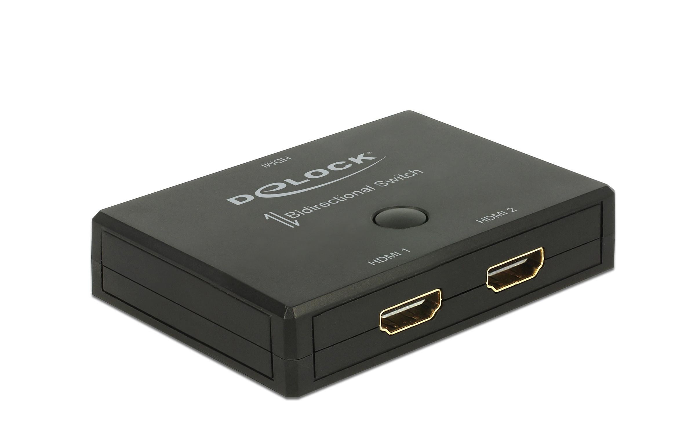 Delock Umschalter 2in-1Out, 1in-2out HDMI 4K/60Hz, Bidirektional