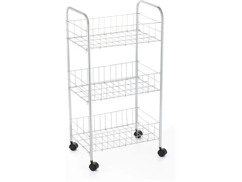 MSV Küchenwagen 26.5 x 68 x 37 cm, Silber MSV Küchenwagen 26.5 x 68 x 37 cm, Silber
