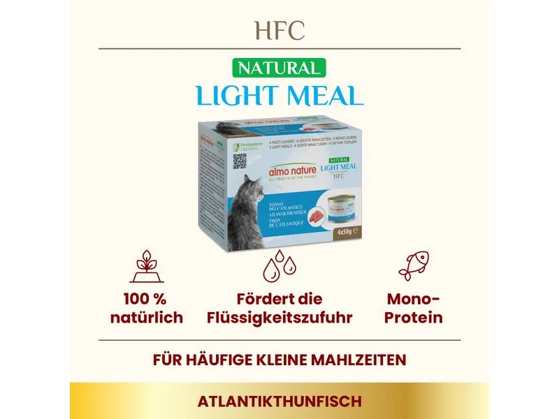 Almo Nature Nassfutter HFC Light Meal Natural Thunfisch 4 x 50 g Almo Nature Nassfutter HFC Light Meal Natural Thunfisch 4 x 50 g
