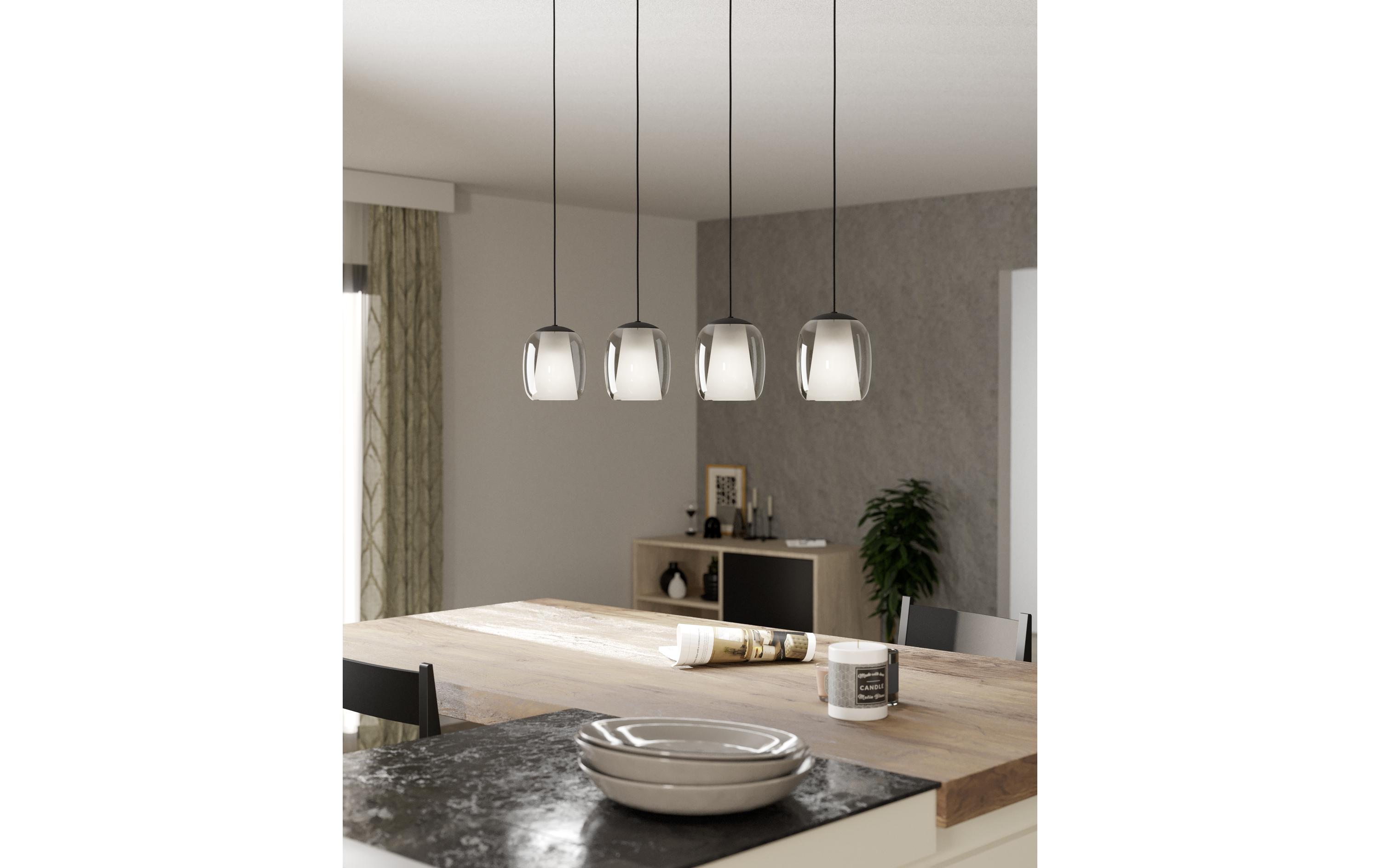 EGLO Leuchten Pendelleuchte CIAMPINO schwarz exkl. E27 4x28W EGLO Leuchten Pendelleuchte CIAMPINO schwarz exkl. E27 4x28W