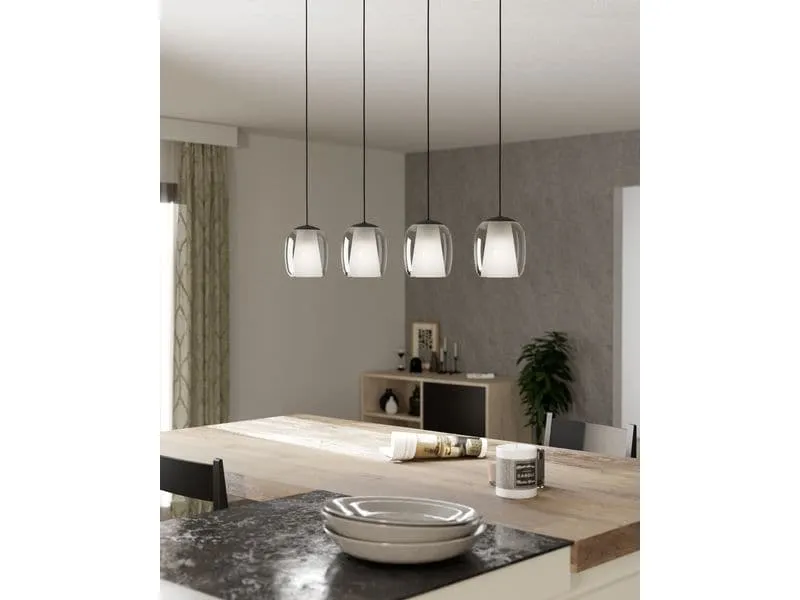 EGLO Leuchten Pendelleuchte CIAMPINO schwarz exkl. E27 4x28W EGLO Leuchten Pendelleuchte CIAMPINO schwarz exkl. E27 4x28W