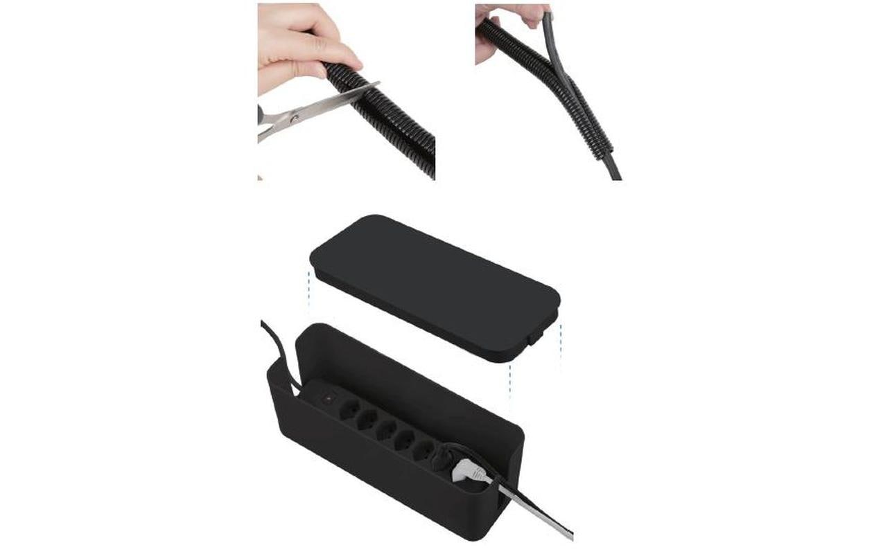 Schönenberger Kabelbox mit Steckerleiste 7x T13, Schwarz Schönenberger Kabelbox mit Steckerleiste 7x T13, Schwarz