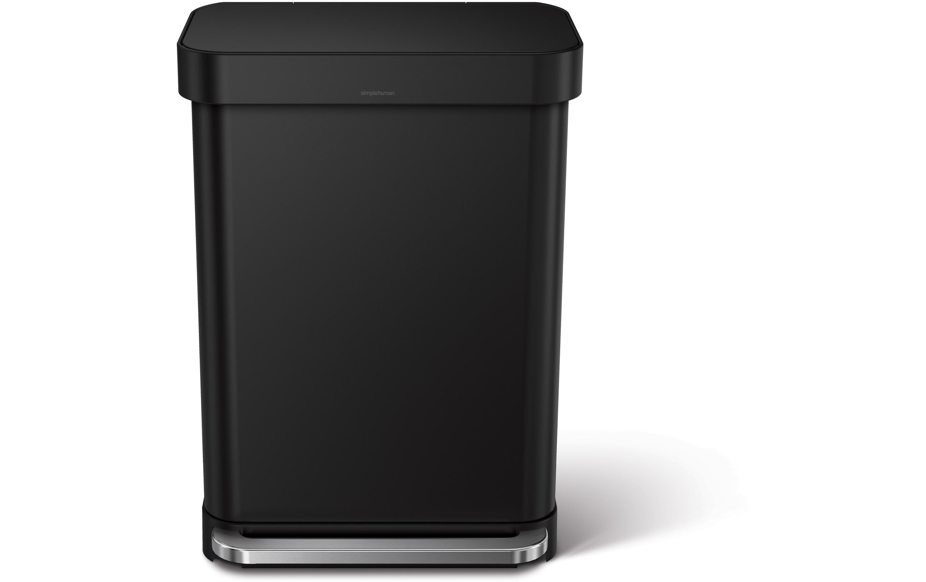Simplehuman Treteimer 55 l, Schwarz matt