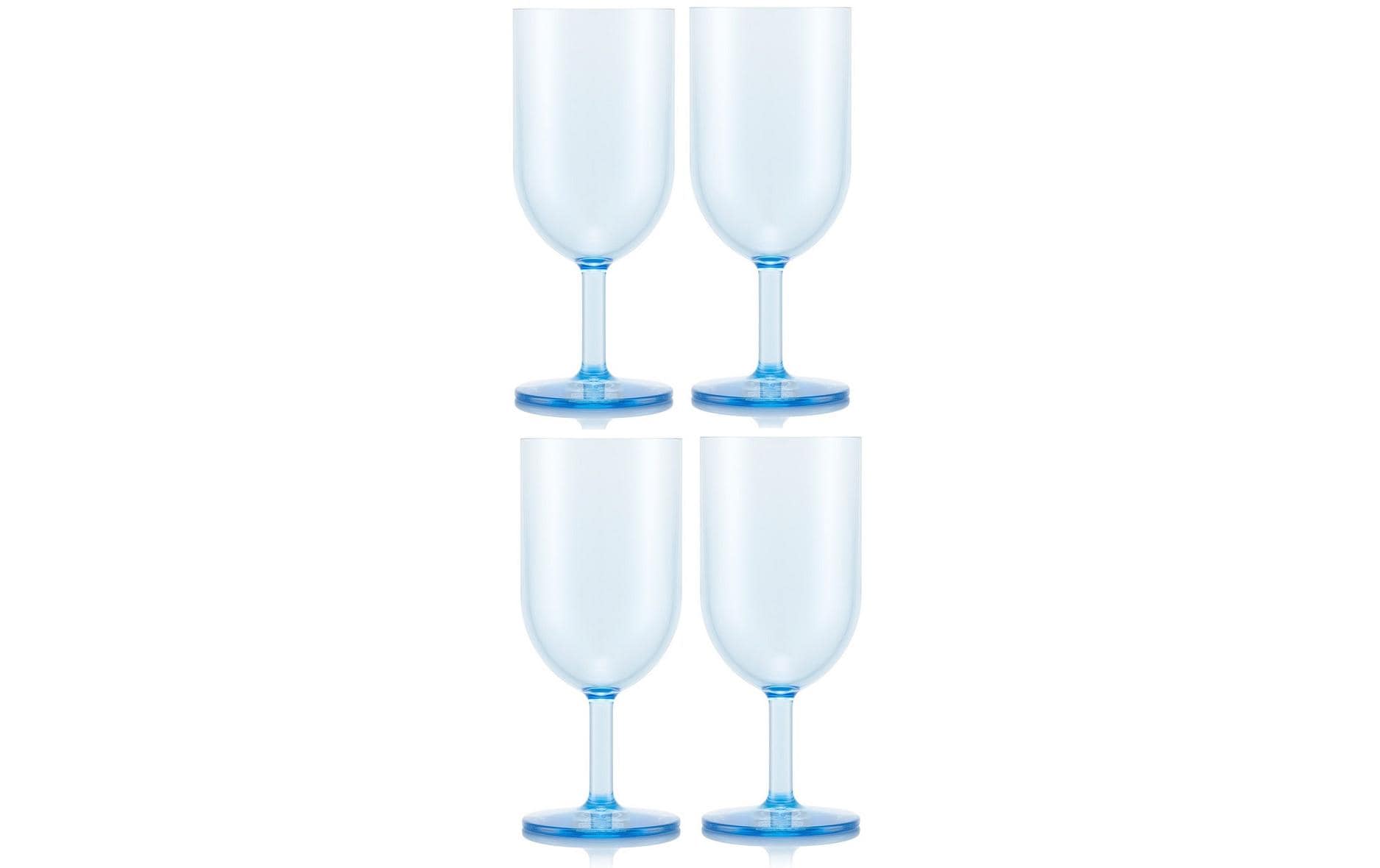 Bodum Outdoor-Weinglas Oktett 230 ml, Blau, 4 Stück