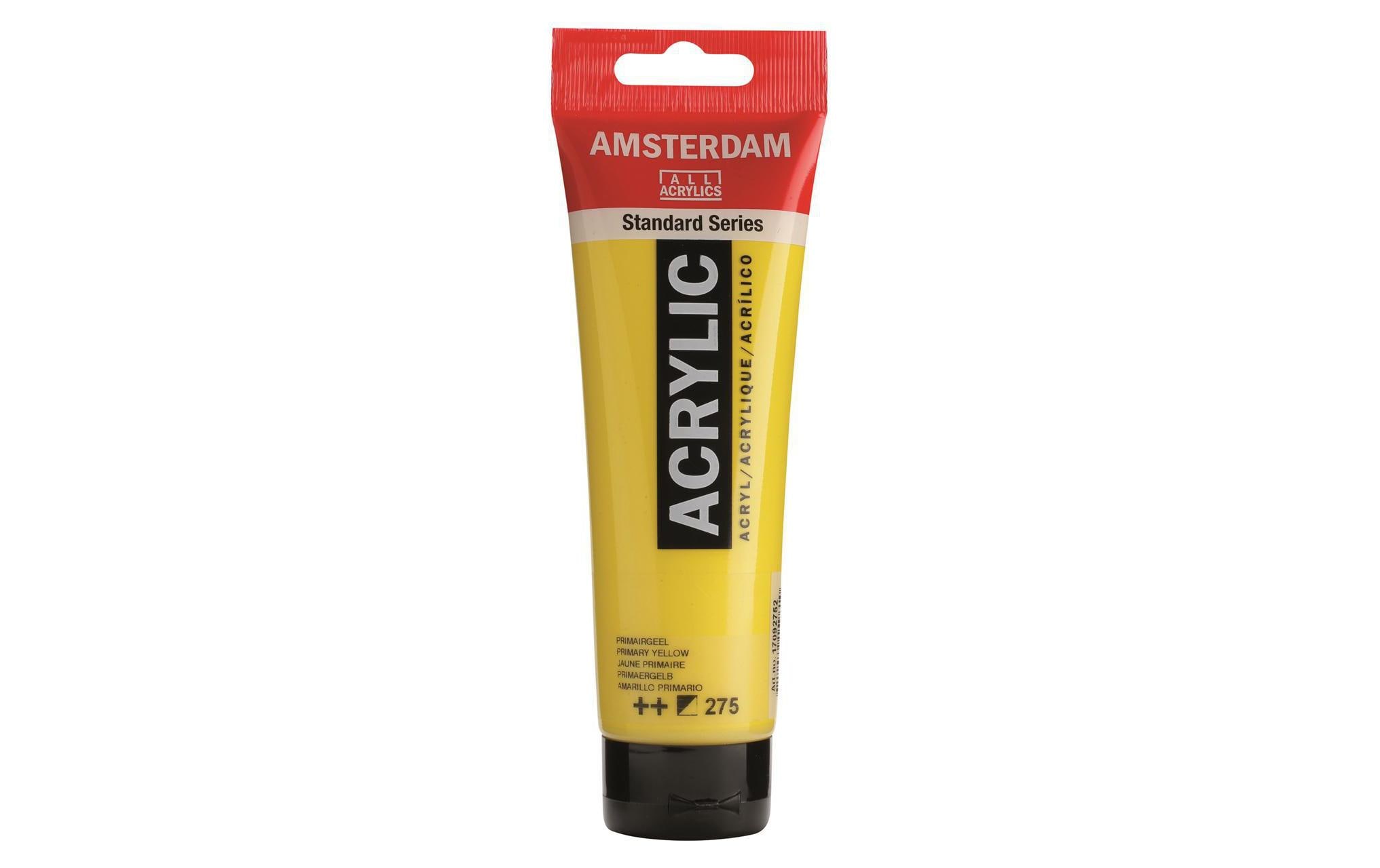 Amsterdam Acrylfarbe Standard 275 Primärgelb halbdeckend, 120 ml