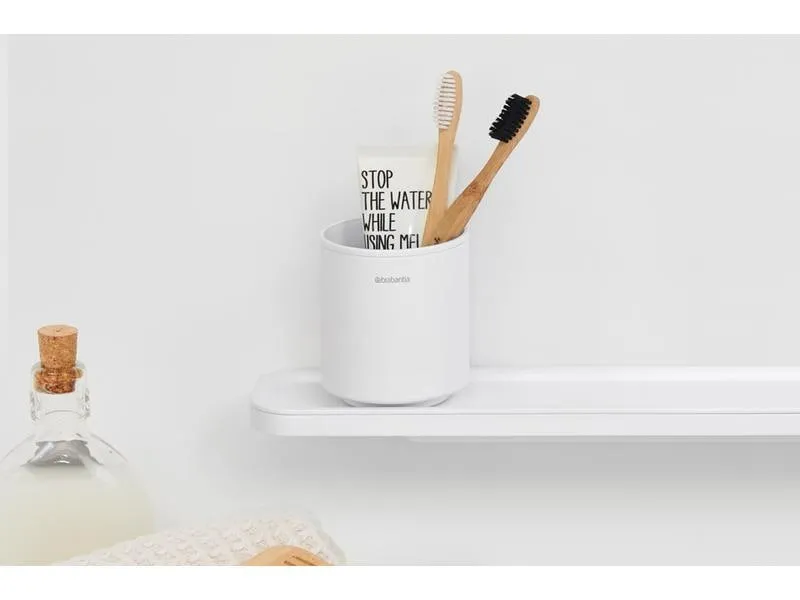 Brabantia Zahnputzbecher Mindset Weiss Brabantia Zahnputzbecher Mindset Weiss