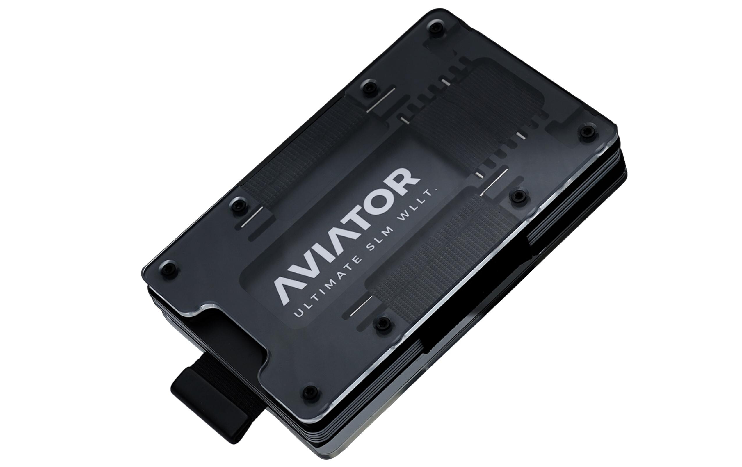 AVIATOR Wallet SLIDE Carbon cash clip fusion black AVIATOR Wallet SLIDE Carbon cash clip fusion black