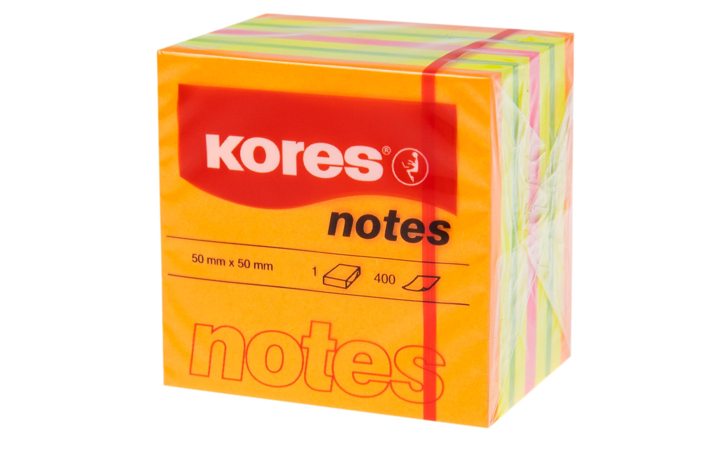 Kores Notizzettel Würfel Neon 5 x 5 cm, 400 Blatt