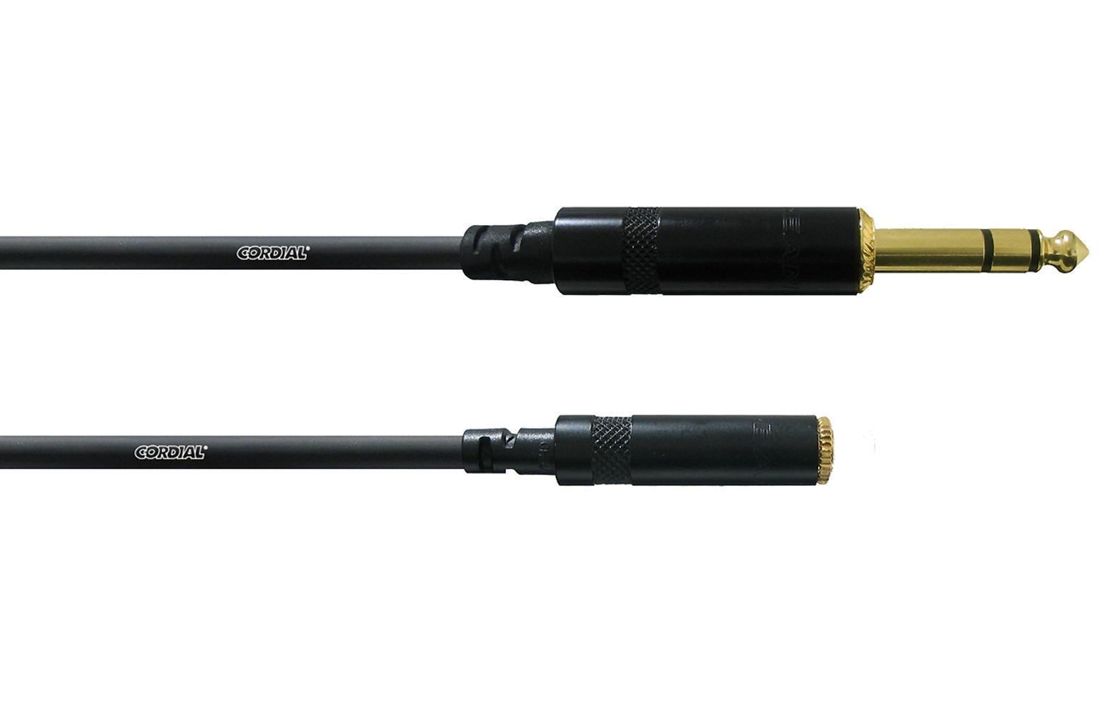 Cordial Audio-Kabel 6.3 mm Klinke - 3.5 mm Klinke 0.15 m