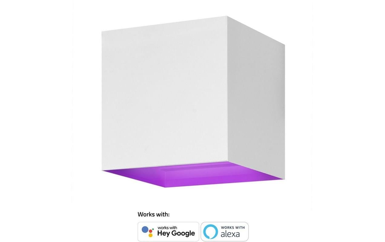 hombli Gartenleuchte Smart Wall Light 2 x 3W, RGB+CCT, Weiss