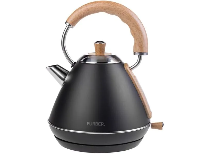 FURBER Wasserkocher Bowie 1 l, Schwarz matt
