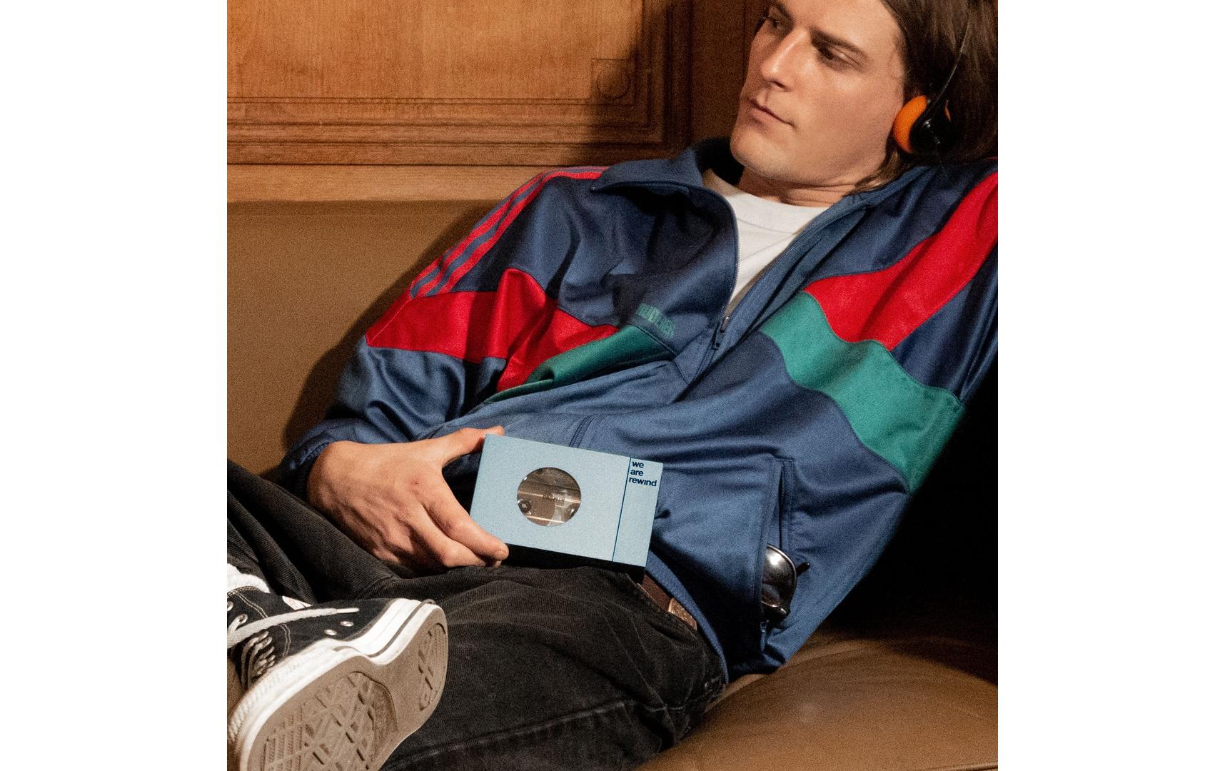 CE Portabler Kassettenspieler we are rewind Blau