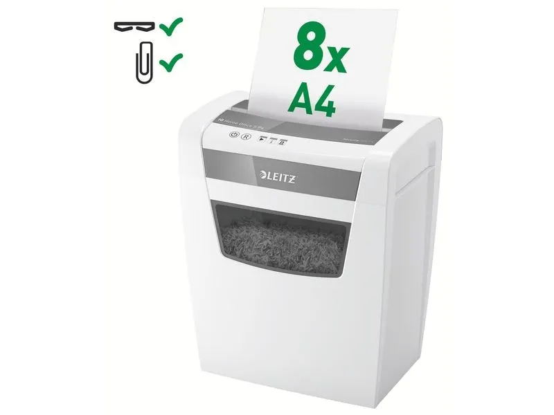 Leitz Bürogeräte Aktenvernichter IQ Home Office S P-4, 8 Seiten