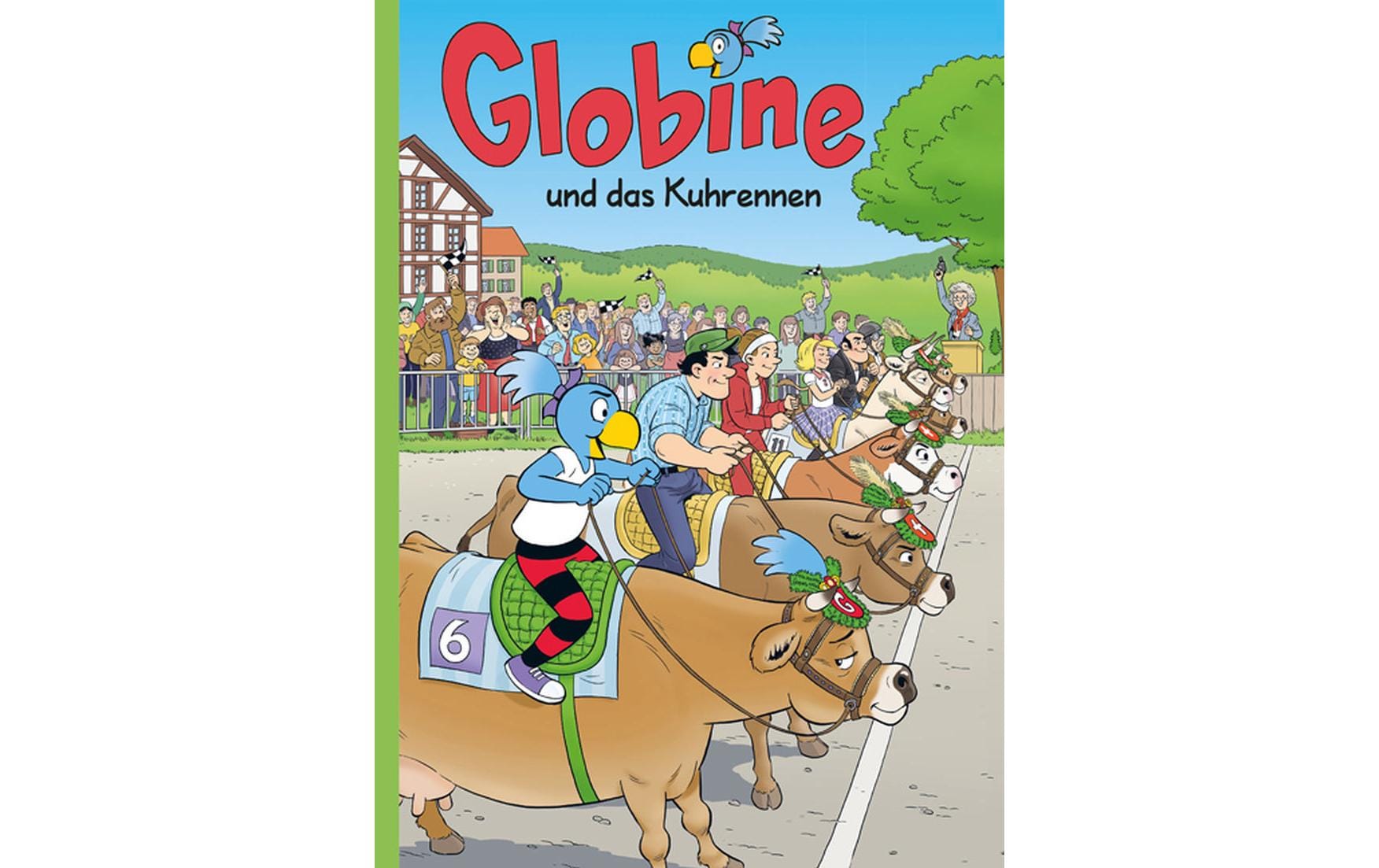 Globi Verlag Bilderbuch Globine und das Kuhrennen