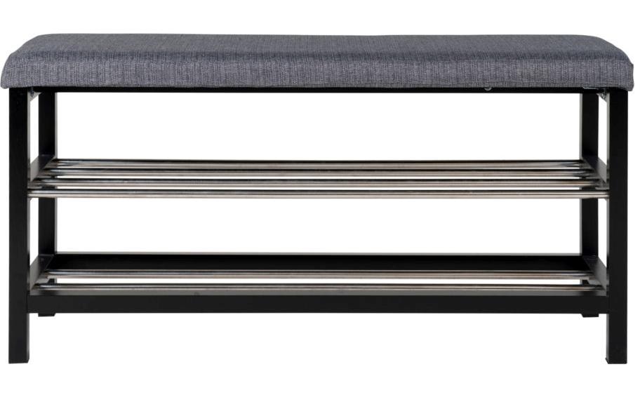 House Nordic Sitzbank Padova 100 x 50 cm, Grau/Schwarz