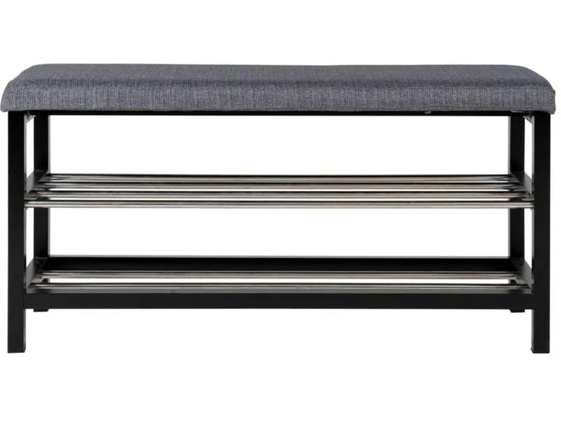 House Nordic Sitzbank Padova 100 x 50 cm, Grau/Schwarz