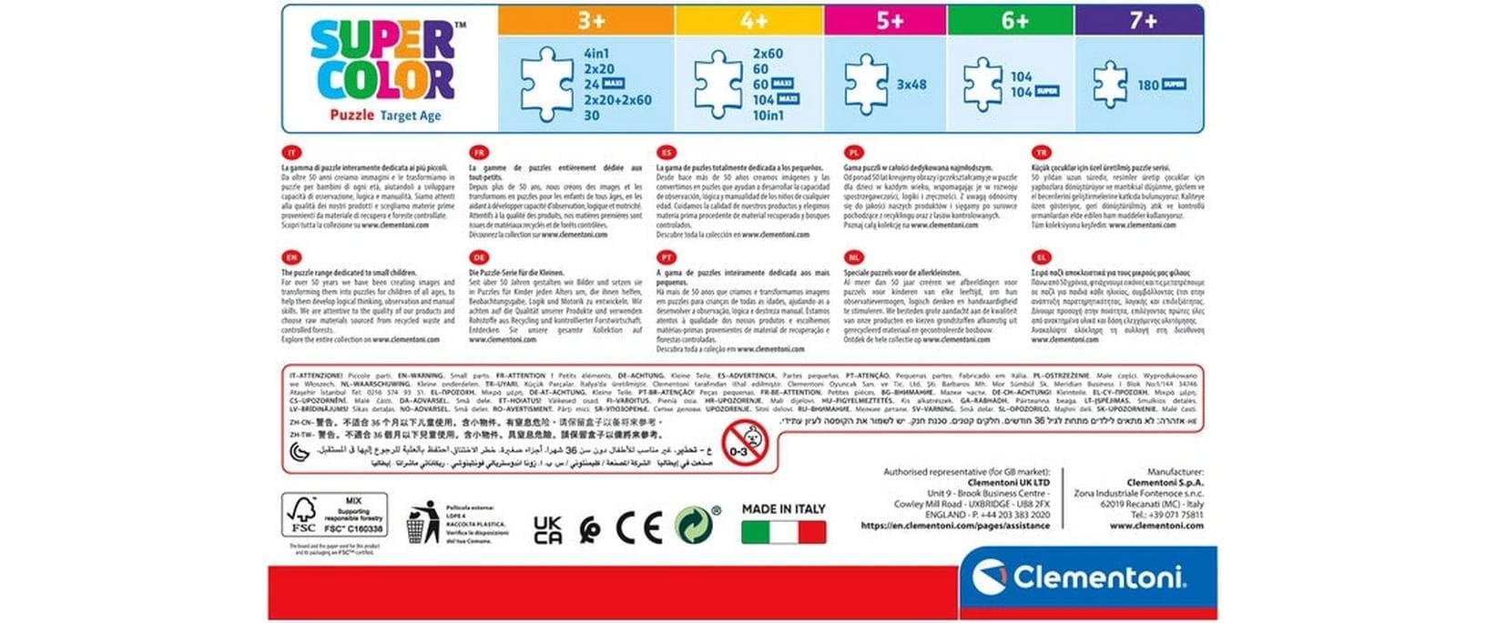 Clementoni Puzzle Stitch 3-in-1
