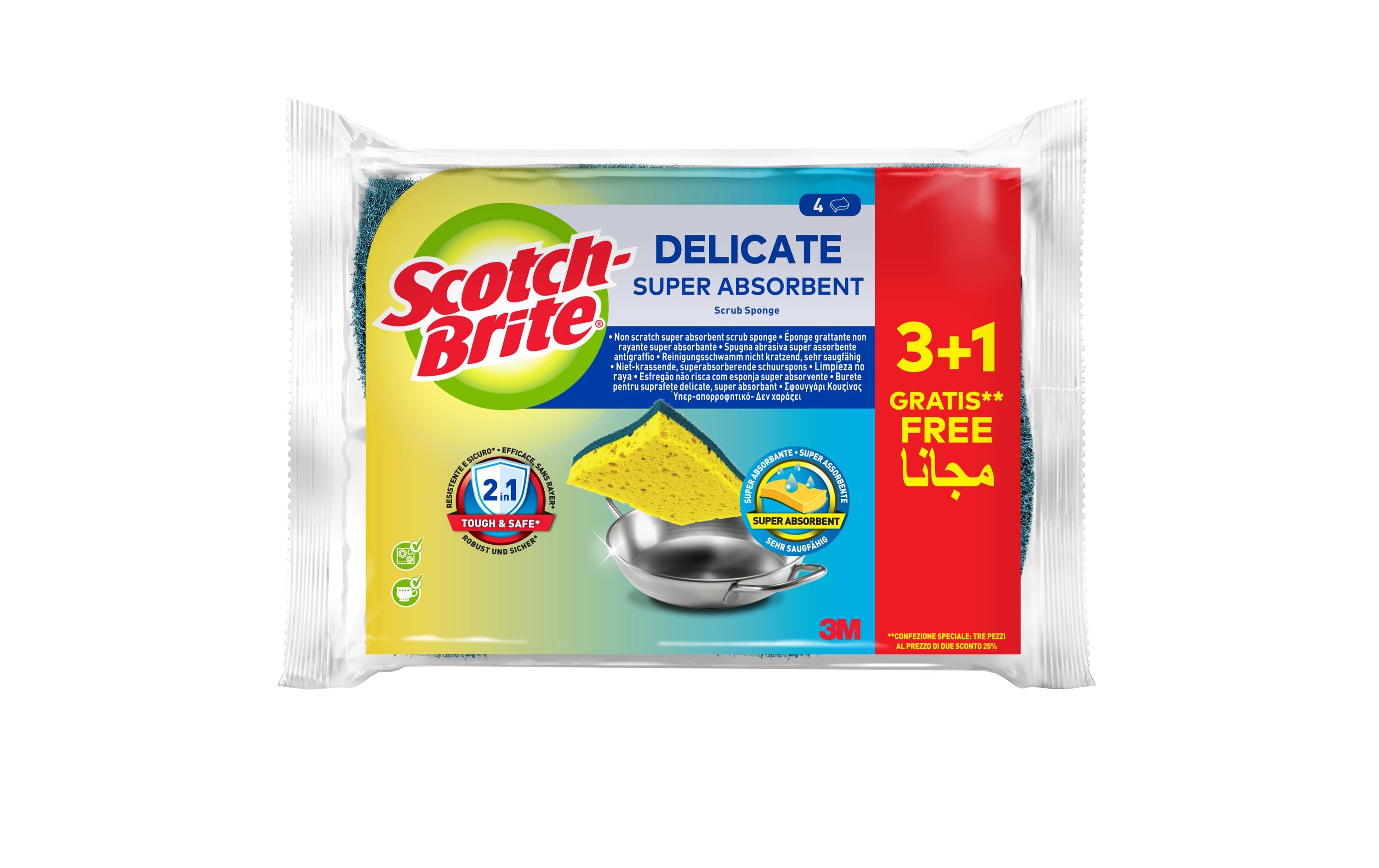 Scotch-Brite Schwamm Delicate 4 Stück