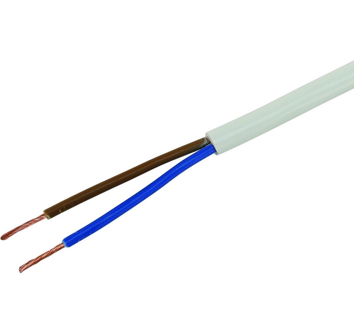 STEFFEN Installationskabel TD 2 x 1.0 mm², 100 m Weiss