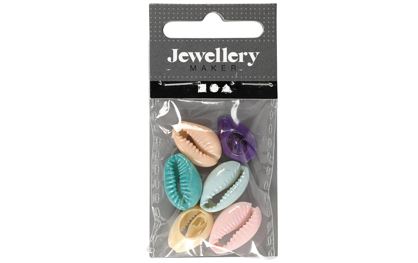 Creativ Company Perlen Muscheln, 20 mm, bunt, 6 Stk. Creativ Company Perlen Muscheln, 20 mm, bunt, 6 Stk.