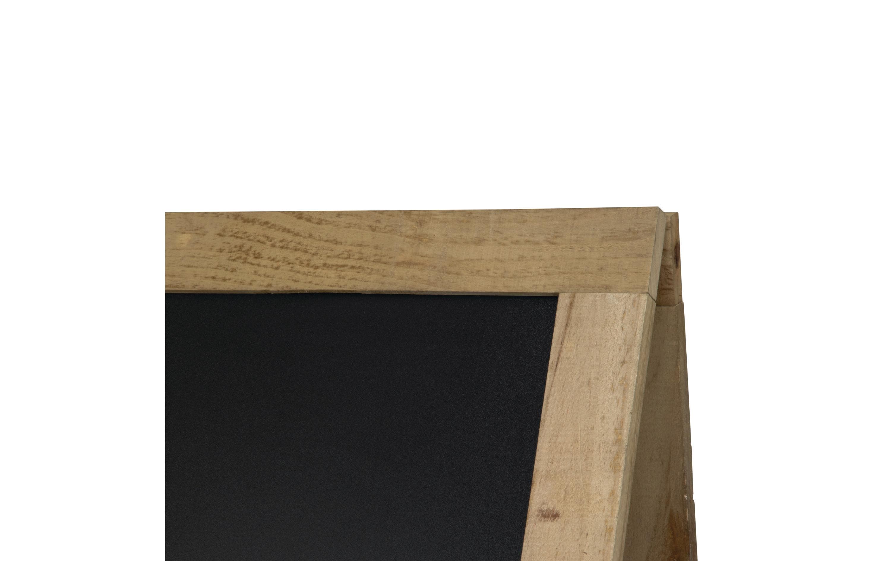 Securit Kreidetafel Ständer Natur Finish Hellbraun/Schwarz