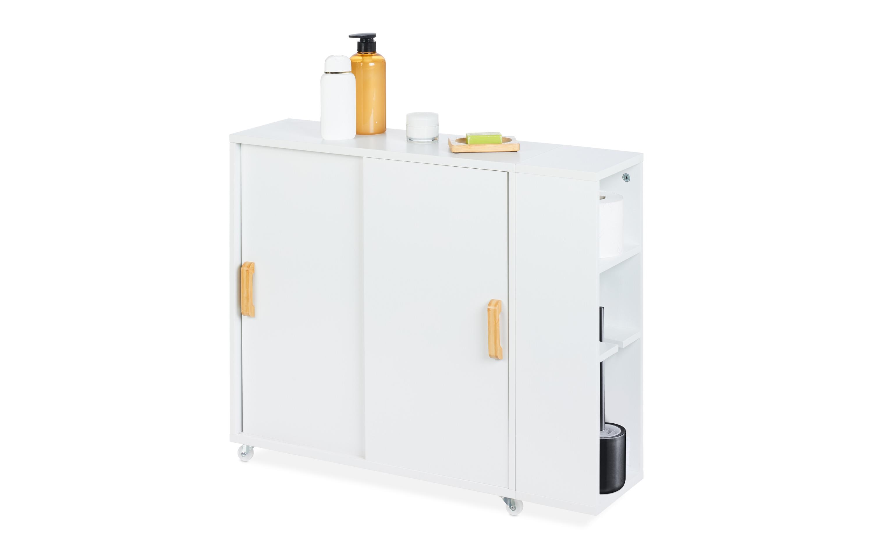 relaxdays Nischenwagen Weiss, 62 x 19.5 x 64 cm relaxdays Nischenwagen Weiss, 62 x 19.5 x 64 cm