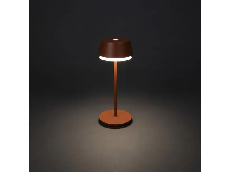 Konstsmide USB-Tischleuchte Lyon Terracotta, 2700-4000 K / RGB dimmbar