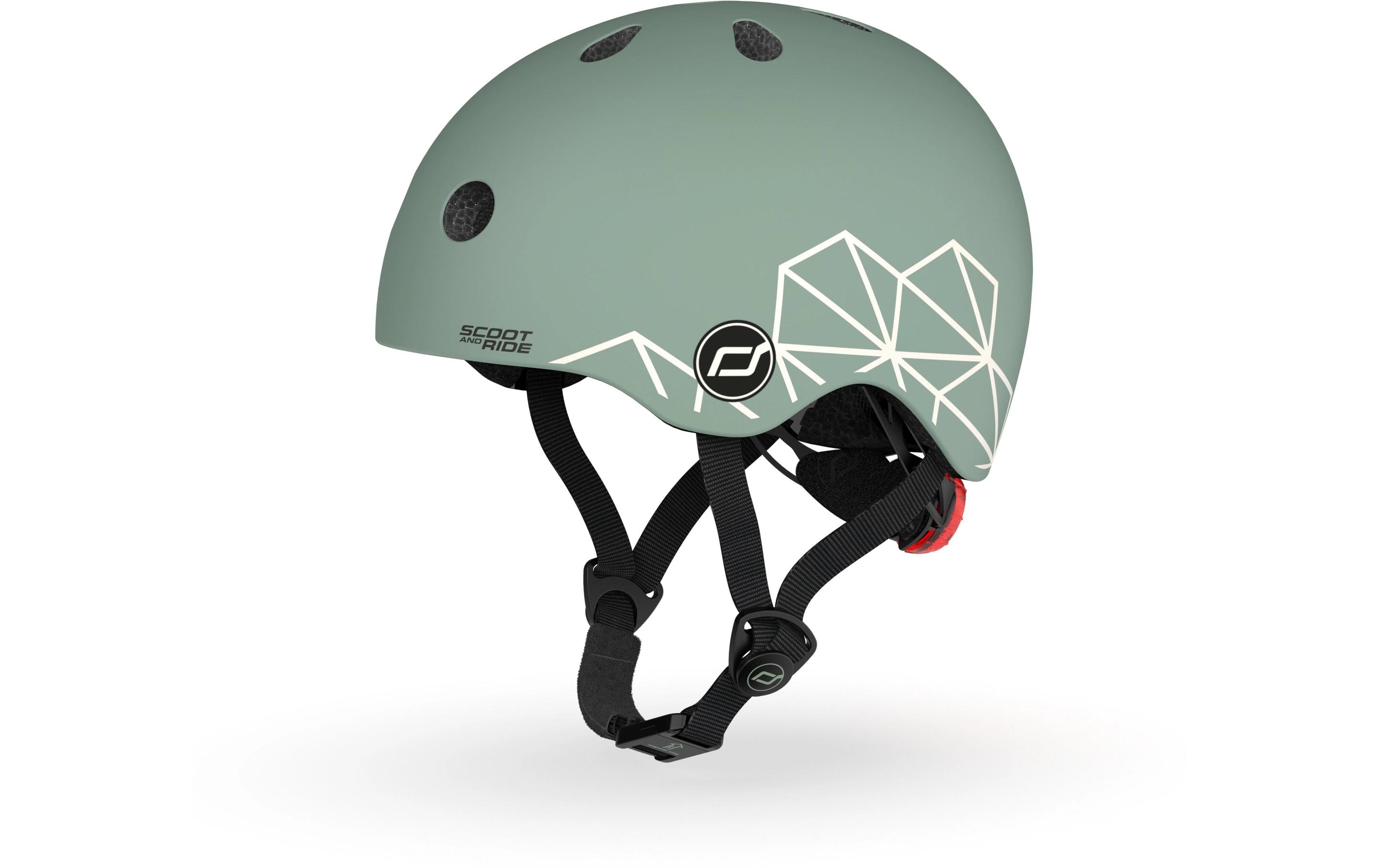 Scoot and Ride Kinderhelm Green lines Grün, XXS-S