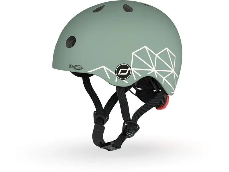 Scoot and Ride Kinderhelm Green lines Grün, XXS-S